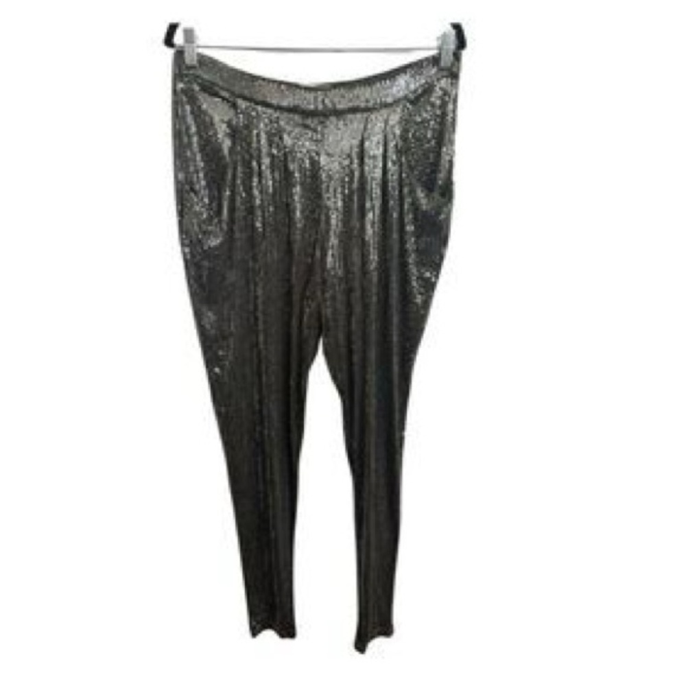 Michael Kors Gray Sequin Pants size L